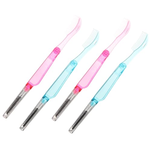 Healeved 4stücke Wimpernbürstenkamm Und Faltbare Wimpernbürste Einweg-make-up-tool Tragbar Mini-wimpernbürste Für Mascara-anwendung Und Wimperntrennung von Healeved