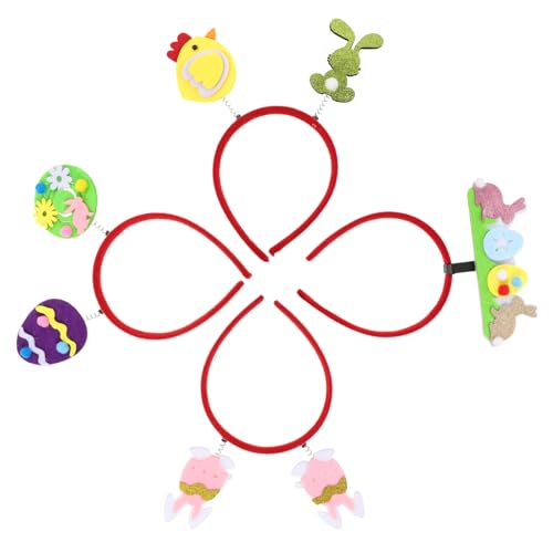 Healeved 4stücke Haarreifen Mit Ostermotiv Bunte Stilvolle Haarschmuck-accessoires Für Erwachsene Für Osterfeiern Und Kostümpartys Leicht Und Bequem Langlebig Und Attraktiv von Healeved
