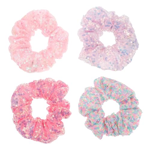 Healeved 4stücke Led Haarseile Leuchtendes Haargummi Elastische Haar Seile Haarbänder Für Mädchen Haarschmuck Mit Lichtwirkung von Healeved