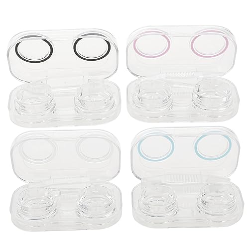 Healeved 4stücke Organizer Mit Einsetzwerkzeug Auslaufsichere Kosmetiklinsenbox Für Reisen Und Alltag Transparent Und Robust von Healeved