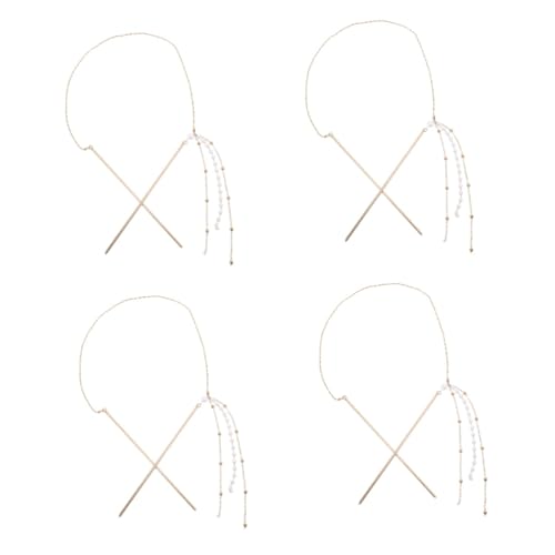 Healeved 4stücke Tassel Haarnadel Doppel-ketten-haarstab Für Frauen Vintage Haarschmuck Für Hochzeiten Partys Und Besondere Anlässe Verleiht Ihrem Haarstil Zusätzlichen Charme Und von Healeved