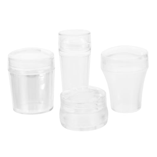 Healeved 4stücke Teiliges Transparentes Silikon-maniküre-kunst-stempel-nagel-stempelwerkzeug Teiligen Schabern Für Diy-nailart Und Salon-nagelstempel von Healeved