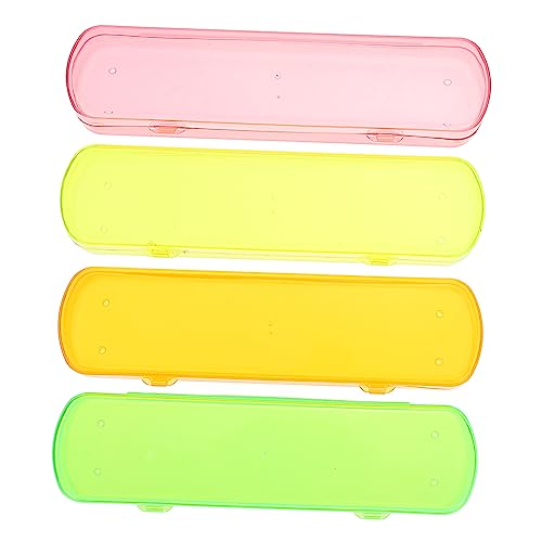 Healeved 4stücke Tragbares Zahnbürstenetui Für Reisen Outdoor Zahnbürsten Organizer Aufbewahrungsbox Mit Dichtung Platzsparend Für Koffer Zahnpasta Organizer von Healeved