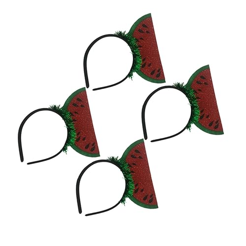 Healeved 4stücke Wassermelonen-design Stirnbänder Haarreifen Kopfschmuck Haar-accessoires Für Partys Und Dekoration Leicht von Healeved