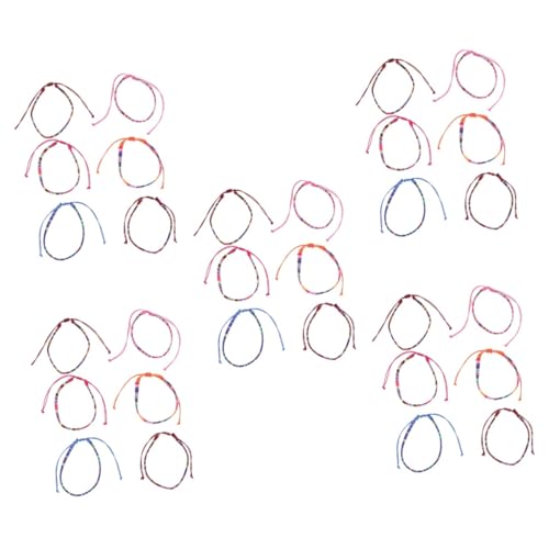 Healeved 5 Sätze Boho Fußkettchen Für Damen Verstellbare Regenbogen Fußanklets Für Strandpartys Freundschaftsarmbänder Modischer Schmuck Für Besondere Anlässe 6 Stück * 5 von Healeved