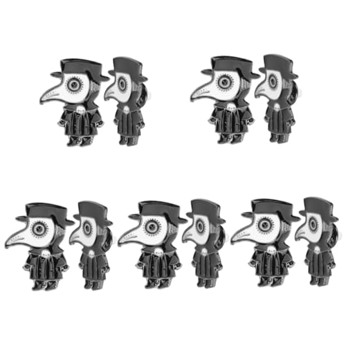 Healeved 5 Sätze Broschen Doctor Anstecknadel Kleidung Brosche Für Frauen Punk Vielseitig Einsetzbar Für Kleidung Schals Hüte Robust Langlebig 2 Stück * 5 von Healeved