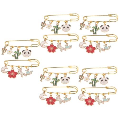 Healeved 5 Sätze Cartoon Brosche Knopf Kleidung Gürtel Frau Schnallen Spanner Kleidersicherheitsbrosche Hose Brosche Broschen Für Frauen Broschennadel Schalstift Legierung 2 Stück * 5 von Healeved