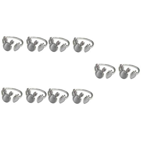 Healeved 5 Sätze Damen Finger Ringe Kaninchen Karotte Verstellbare Ringe Für Frauen Süßes Schmuckset Für Partys Geburtstage Und Alltag Katzenaugenstein Design 2 Stück * 5 von Healeved