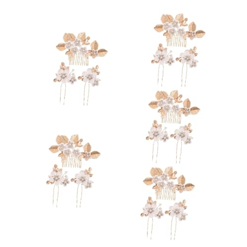 Healeved 5sätze Vintage Haarschmuck Mit Blumenhaarnadeln Und Haarkamm Für Hochzeiten Elegante Hochzeitsaccessoires Für Frauen Und Mädchen Handgefertigter Haarschmuck Für Besondere von Healeved