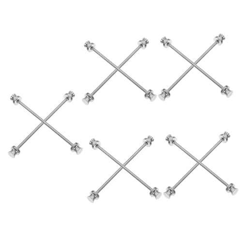 Healeved 5 Sätze Krawattennadel Für Herren Anzug Pin Hemdkragen Stift Eleganter Kragenhalter Für Formelle Anlässe Einfach Zu Verwenden 2 Stück * 5 von Healeved