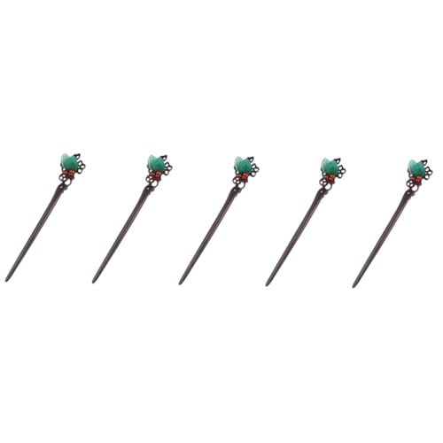 Healeved 5stücke Handgefertigte Schwarze Haarnadel Aus Holz Retro Haarnadeln Für Elegante Hochsteckfrisuren Stabil Und Leicht Für Traditionelle -outfits von Healeved