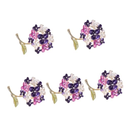 Healeved 5 Stück Blumenball Brosche für Frauen Modischer Anstecker Kleidungs Brosche Einzigartiges Design für Jacken Taschen Perfektes für Besondere Anlässe von Healeved