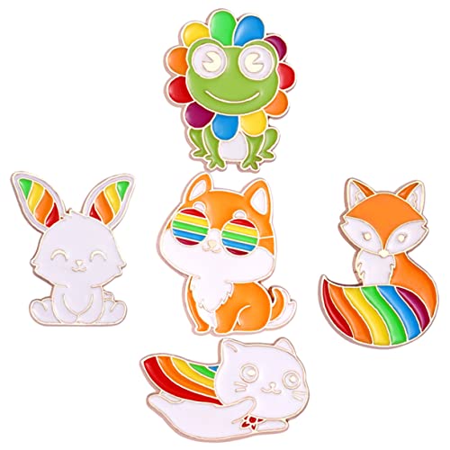 Healeved 5stücke Broschen Für Damen Dekorative Anstecknadeln Emaille-anstecknadeln Für Jacken Hüte Und Kleidungsdekor Tierbroschen Aus Leicht Und Langlebig von Healeved