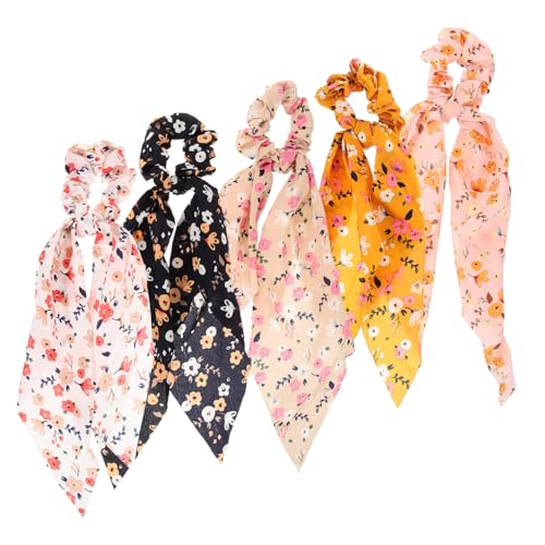Healeved Einzigartige Haargummis Für Blumenmädchen 5 Stück Große Schleife Haargummi Pferdeschwanzhalter Elastische Haargummis Für Frauen Mädchen Und Damen von Healeved