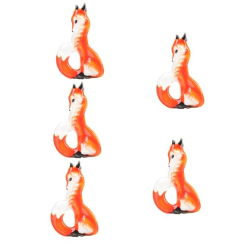 Healeved 5 Stück Fuchs Brosche für Damen Tierbrosche mit Ölfleck Design Dekorative Anstecknadel für Kleidung Schals Mäntel Hüte zu Geburtstagen oder Valentinstag Langlebig von Healeved