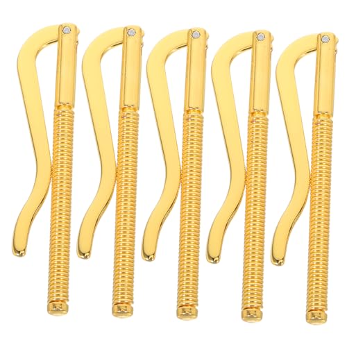 Healeved 5 Stück Geldklammer aus Federstahl Metallclip für Geldscheine Ersatz-Insert für Bifold Geldbörsen und Kreditkartenhalter Robust und Einfach zu Montieren für DIY Geldbörsen von Healeved