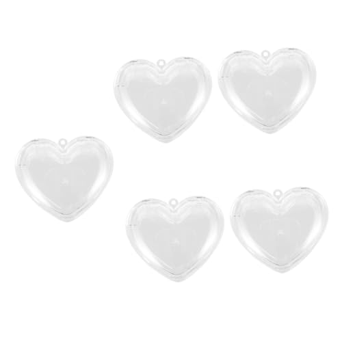 Healeved 5stücke Herzförmige Nachfüllbare Make-up Palette Leerer Kosmetikbehälter Für Blush Highlighter Und Puder Tragbarer Transparenter Lidschatten Organizer Mit von Healeved