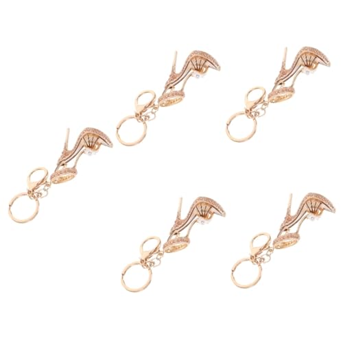 Healeved 5 Stück High Heels Anhänger Modischer Strass Schuh Schlüsselanhänger High Heel Schuh Schlüsselanhänger Strass Absatz Schuh Schlüsselring Tasche Hängendes Sneaker von Healeved