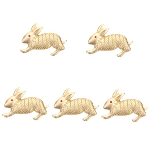 Healeved 5 Stück Rabbit Brooch Pin für Frauen Kaninchen Anstecknadel Hochwertigem Metall für Mode Besondere Anlässe Wie Geburtstagsfeiern Feiertage von Healeved