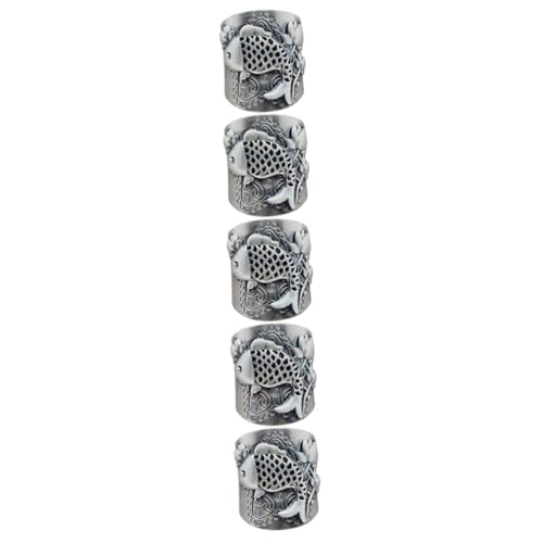 Healeved 5 Stück Retro Ring für Damen Verstellbarer Öffnungsring Hochwertigem Modischer Lotusblüten Designring für Partys Hochzeiten und Alltag Chic Fingerring von Healeved