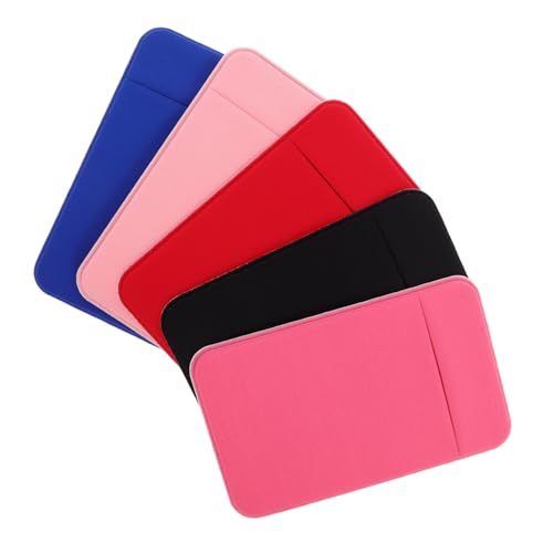 Healeved 5 Stück Selbstklebender Ultradünner Kartenhalter für Rückseite Handy Phone Card Holder Vielseitig Kompatibel mit Kreditkarten Ausweisen und Visitenkarten Praktisches Kartenetui für von Healeved