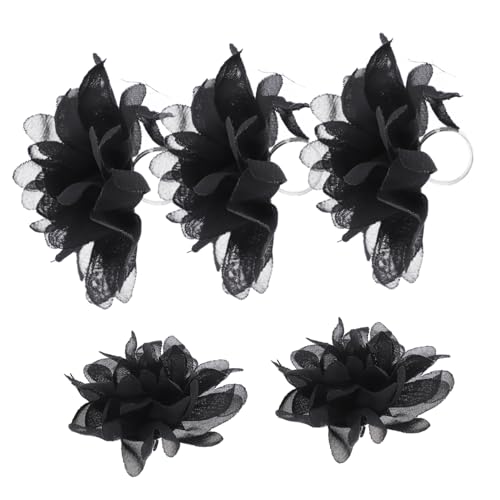 Healeved 5stücke Stoffblumenringe Damen Tanz Requisiten Blumenring Schmuck Für Party Performance von Healeved