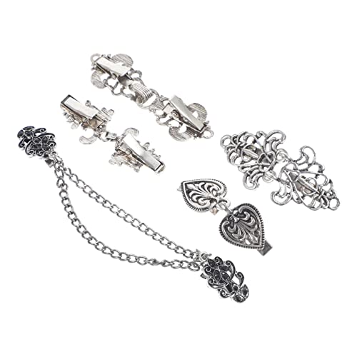 Healeved 5 Stück Teiliges Set Vintage Strickjacken Clips Broschen für Pullover Cardigans und Schals für Vielseitig Einsetzbar und Langlebig von Healeved