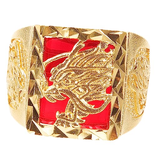 Healeved 5 Stück Verstellbarer Drachenring für Chinesischer Offenes Design Eleganter Schmuck für Tägliches Besondere Anlässe Unisex für an Freunde Familie von Healeved