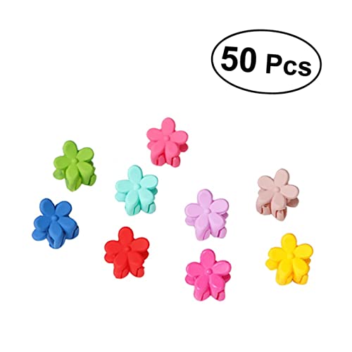Healeved 50stücke Matte Mini-haarnadeln Mit Pfotenblumen Für Mädchen Haar-schmuck Zufällige Farben Blumendesign Haar-befestigung von Healeved