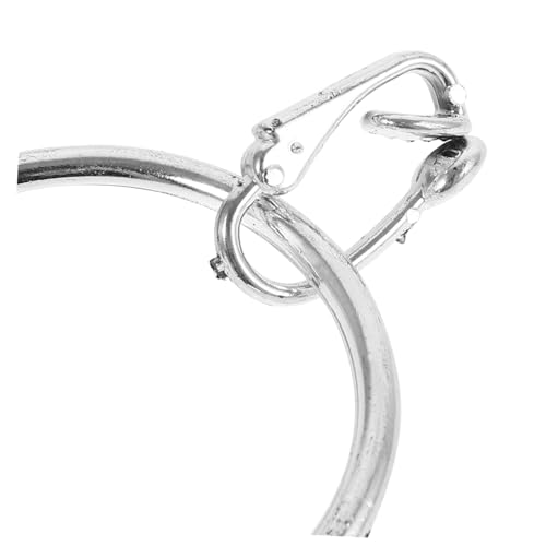 Healeved 50 Stück Piraten Ohrringe Kunststoff Halloween Cosplay Zubehör Silberfarbene Creolen für Gruppenkostüme Piratenschatz Party Dekoration von Healeved