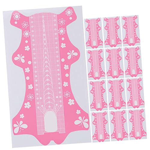 Healeved 50 Stücke Erweiterte Nail Art Papier Formen Drücken auf Nägel Guide Aufkleber Selbst-adhesive Werkzeug für Salon von Healeved