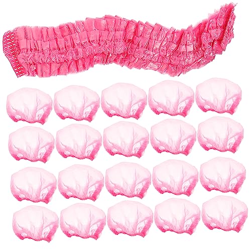 Healeved 500stücke Duschkappe Für Damen Elastische Haarhaube Bad Kappe Haarabdeckung Dusche Hut Schutz Für Zöpfe Reisen von Healeved