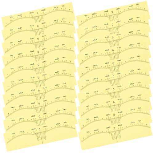 Healeved 50stücke Augenbrauen -lineal Aufkleber Professionelles Positionierungswerkzeug Für Präzises Augenbrauenzeichnen Für Microblading Und Make-up-anwendungen von Healeved