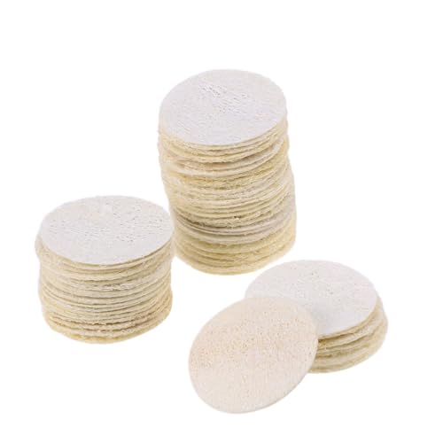 Healeved 50stücke Luffa-pads Wiederverwendbare Peeling-schwämme Make-up-entferner Für Gesicht Und Hautpflege Sanftes Waschpads Für Reisen Und Tägliche von Healeved