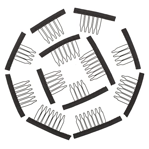 Healeved 50stücke Perücken-netzkamm Aus Perücken-abdeckkamm Tragbarer Perückenverschluss Haarnetzkamm Perückennetzkamm Perückenbefestigungszubehör Für Herren Und Damenperücken von Healeved