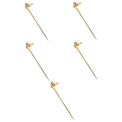 Healeved 5stücke Chinesischer Blumen-haarstab Aus Metall Retro Haarnadel Antiker Haarschmuck Für Damen Elegantes Haar-accessoire Mit Filigranem Blumenmotiv Für Partys Fotoshootings Und von Healeved