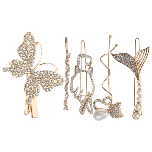Healeved 5stücke Perlen Haarnadeln Dekorative Frauen Mädchen Haaraccessoires Haarclips Mit Perlen Für Hochzeit Verabredung Frisuren Fixierung von Healeved