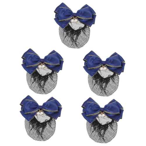 Healeved Pcs Haarknotennetz Für Frauen Duttmacher Haarnetze Bowknot Professionelle Haarnetze Für Bankangestellte Stewardess Tänzerin von Healeved