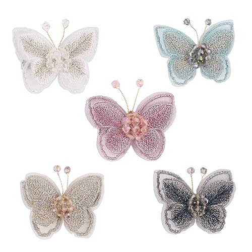 Healeved Einzigartiges Design Schmetterlings-haarnadel 5 Stück Seitliche Haarspangen Modisches Haar-accessoire Elegant Für Mädchen Für Weihnachten Und Hochzeit von Healeved