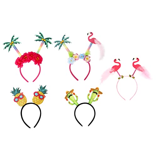 Healeved 5 Stücke Hawaiian Luau Party Stirnband Ananas Festival Haarband Für Mädchen von Healeved