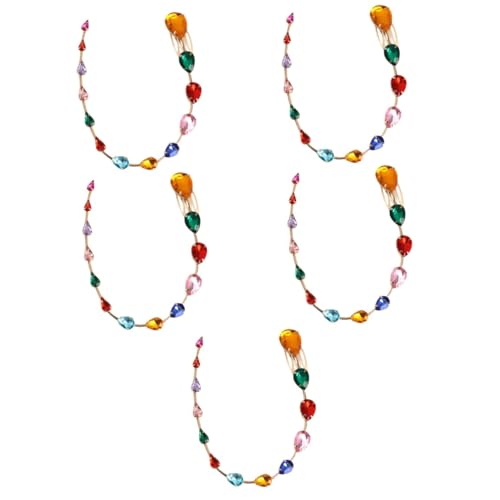 Healeved Pcs Haarschmuck Für Frauen Strass Kristall Kopfschmuck Kette Lange Haarkette Clip Healeved Pcs Haarschmuck Für Frauen Strass Kristall Kopfschmuck Kette Lange Haarkette Clip von Healeved