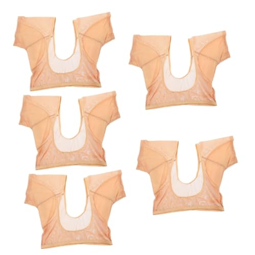 Healeved 5St Schweißpads unter den Achseln Atmungsaktive Unterwäsche für Damen Achsel-Sweatshirt underarm sweat pad unterarm schweiß pads Tanktops für Damen Frauenunterwäsche kurz von Healeved