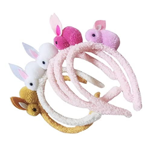 Healeved 5stücke Teiliges Haarreif Mit Hasenohren Plüsch Für Ostern Süßes Bunny Kopfschmuck Für Mädchen Und Für Kostümpartys Und Festlichkeiten Bunten Farben von Healeved