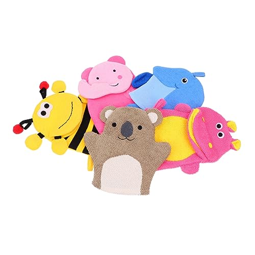 Healeved 5stücke Cartoon Junge Mädchen Badeschubber Handschuhe Weiche Exfoliationshandschuhe Für Sanfte Reinigung Von Armen Beinen Und Mehr Umweltfreundliches Material Für Sicheres von Healeved