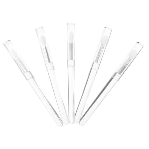 Healeved 5stücke Lippenapplikatoren Wiederverwendbare Lip Brush Für Lippenpflege Gloss Masken Transparente Silikonpinsel Für Sanfte Anwendung Und Make-up Ergebnisse von Healeved