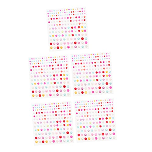 Healeved 5stücke Perlen Sticker Für Gesicht Augen Wiederverwendbare Gesichtsaufkleber Aus Selbstklebend Für Make-up Projekte von Healeved