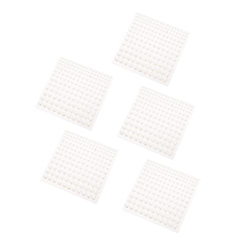 Healeved 5stücke Perlenaufkleber Fürs Gesicht Selbstklebende Perlen Dekorative Aufkleber Mit Flacher Rückseite Für Diy-dekoration Und Basteln Passen Zu Festlichen Outfits von Healeved