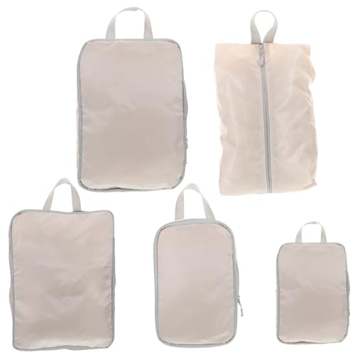 Healeved 5stücke Reiseorganizer Set Kompressions-packwürfel-Set Aus Langlebigem Polyester Für Kleidung Schuhe Und Toilettenartikel Und Platzsparend Für Männer Und Frauen von Healeved