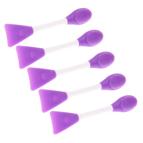 Healeved 5stücke Silikon Gesichtsmaske Applikator Mit Doppelkopf Für Peeling Und Verteilung Wiederverwendbar Geeignet Für Creme Lotion Und Schlammmasken von Healeved