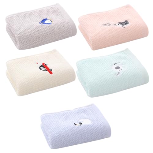 Healeved 5stücke Handtuch Für Gesicht Und Hand Aus Baumwolle Saugfähig Für Waschen Multifunktionstuch Atmungsaktiv Bequem Und Hautverträglich Wiederverwendbar Verformung Filigranes von Healeved